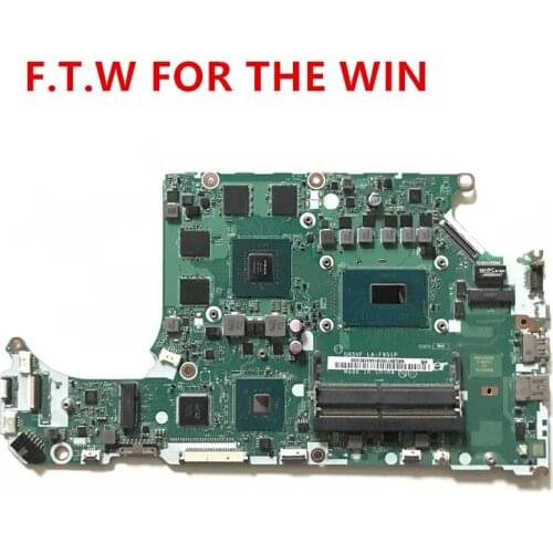 AN515-52 Laptop motherboard DH5VF For ACER Nitro NBQ3L11001 With SR3Z0 I5-8300HQ CPU GTX1050Ti 4GB LA-F951P 100%WORK