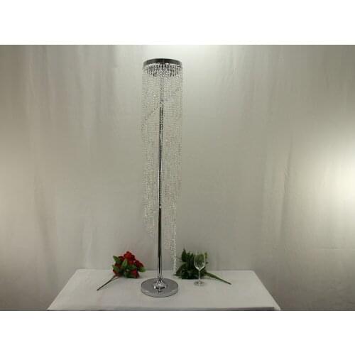 Free Shipping 130cm(H) wedding crystal pillar crystal centerpiece chandelier wedding flower stand Wedding decoration10pcs/lot