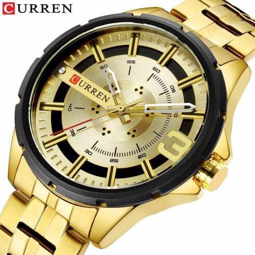 CURREN Watch Men Business Watches Orologio Uomo Leather band Wristwatch Leather Quartz Watch Zegarek Meski Reloj Hombre man gift