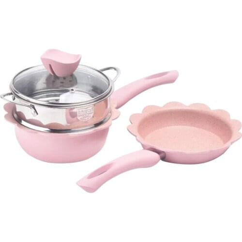 Baby Food Supplement Pot Baby Maifan Stone Childrens Non-stick Milk Pot Soup Pot Noodle Pot Omelette Pot Shaking Sound with The