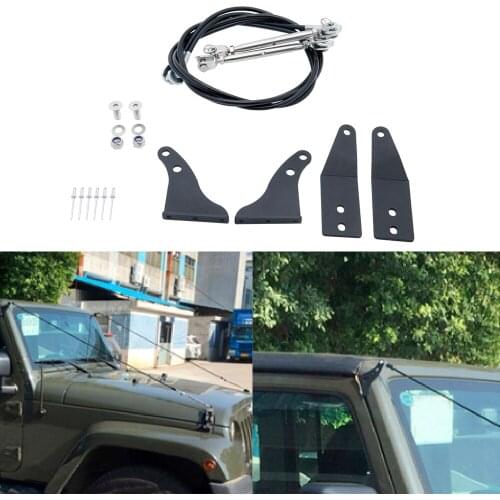 For 2007-2017 Jeep Wrangler JK Limb Riser Kit Obstacle Eliminate Rope Protector Deflect Low Hanging Branches Brush