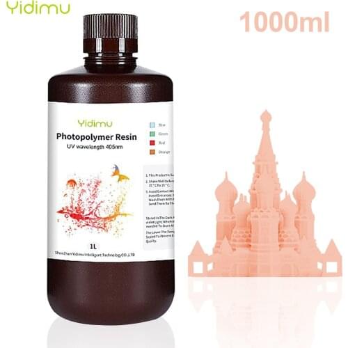 1KG 405nm 3D Rapid Resin LCD UV Curing Resin High Precision Quick Curing Photopolymer Resin Low Odor for 3D Printing