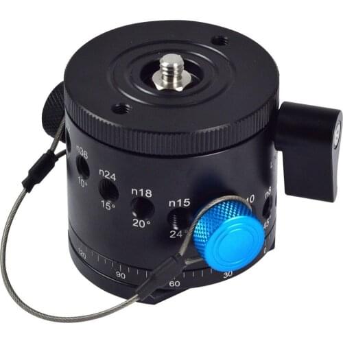 MENGS DH-55D Aluminum 360 Degree Panoramic Panorama 10 Indexing Tripod Head Rotator Clamp for Canon Nikon DSLR Camera