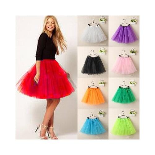 Summer Fashion New Hot Women/Adult Fancy Dancewear Candy-colored Tulle Skirt Pettiskirt Princess Skirts Mini Short Skirt