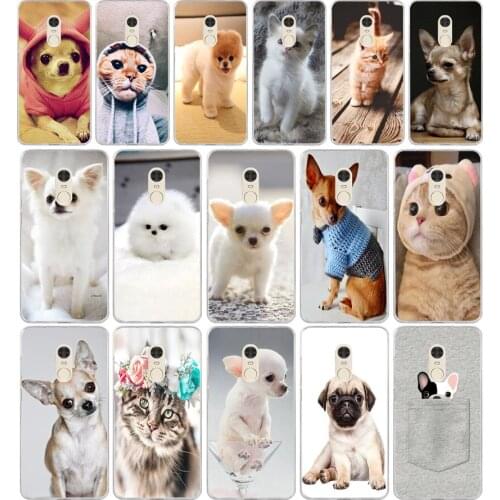 008FG Chihuahua Dog Puppy Soft Silicone Tpu Cover phone Case for xiaomi redmi 7 7a note 4A 4X 6 Pro 6A 7
