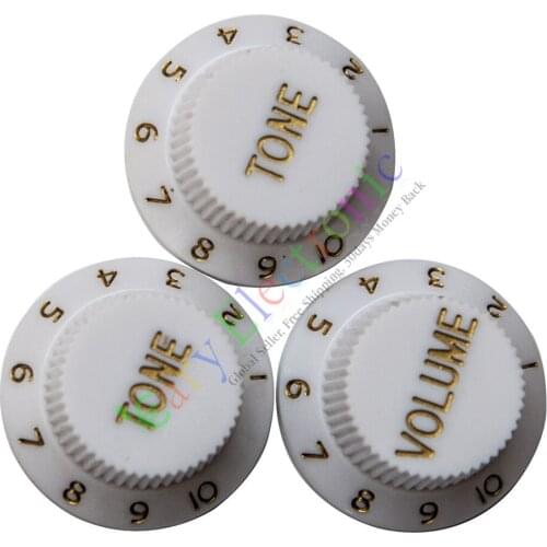 Wholesale and retail 20set 26mm White knob Guitar tube potentiometer cap Volume Tone audio parts amp free shipping