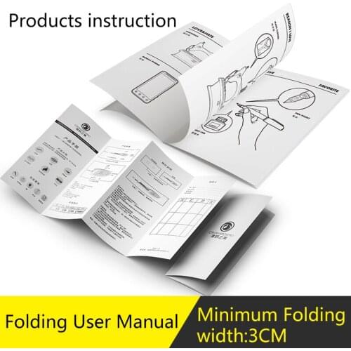 Folder printing folding user manual Custom folding instruction manual / brochure/ catalogue/ booket printing service