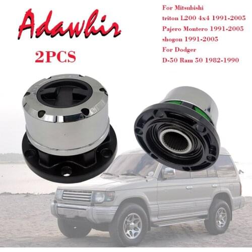 2 Piece x For MITSUBISHI Pajero Triton L200 4x4 Montero Galloper all 91 D-50 locking hubs B012 AVM 443