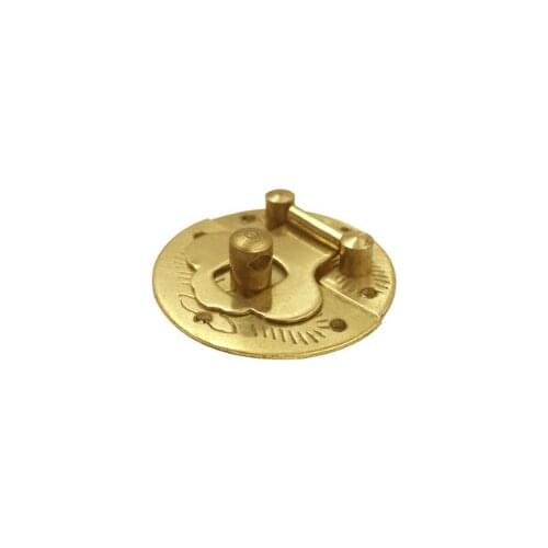 Pure Brass Antique Old style buckle box buckle lock buckle pull hasps fixed jewelry box hardware copper accessories bag buckle