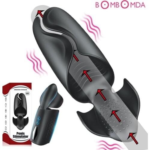 Adult Sex Toys for Men Male Masturbator Automatic Electric Penis Pump Vibrators Climax Delay Stimulate Glans Vibration Massager