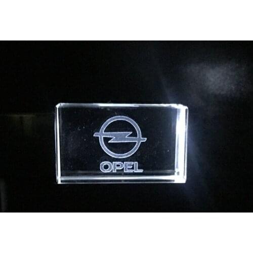Usb2.0 metal crystal Opel car key model USB Flash Drive 4GB 8GB 16GB 32GB precious stone pen drive special gift Custom Logo