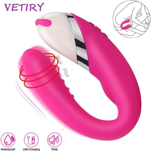 VETIRY USB Rechargeable 10 speeds Bending Twisted Vibrator G Spot Dildo Stimulator Sex Toys For Women Sex Products for Couples