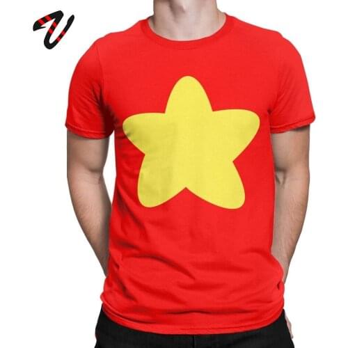 Funny Cartoon Tshirt Steven Universe Star Men T-Shirts Crystal Gems Garnet Amethyst Pearl T Shirt 100% Cotton Tees Original Tops