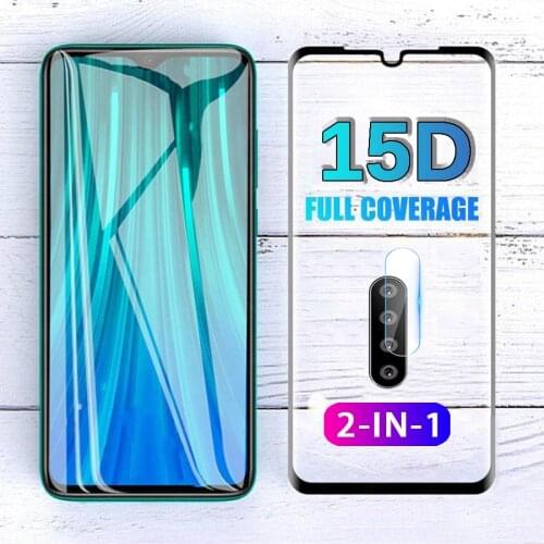 2-IN-1 15D Protective Glass For Xiaomi Redmi Note 8 Pro Camera Screen Protector Tempered Film For Redmi 8 8a Glass Redmi Note 8