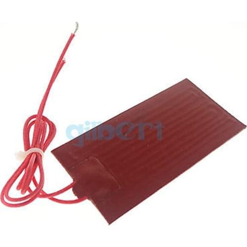 110V AC 100x120mm 35W Rectangle Flexible Waterproof Silicon Heater Pad For 3D Printer Oil Tank