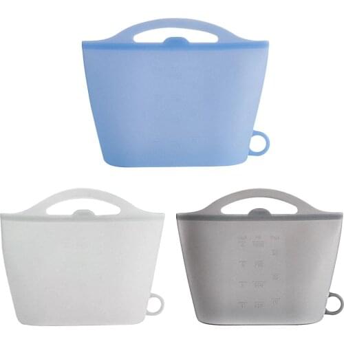 5Pcs Reusable Silicone Food Storage Bag Leakproof Sandwich Bags for Fruits Vegetables Marinade Sandwich Snack Bag