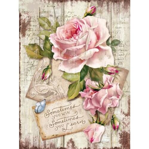 JMINE Div 5D Rose Butterfly flower Wood Full Diamond Painting cross stitch kits art High Quality Floral 3D paint by diamonds