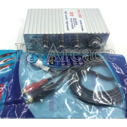 Arcade Game FM-555 12V 2A Mini HIFI Stereo Amplifier for Arcade JAMMA MAME Machine Cabinets