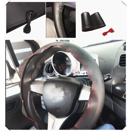 Auto parts steering wheel cover DIY38 cm fiber hand sewing for Chevrolet Blazer Traverse Tahoe Equinox Trax Sonic FNR-X
