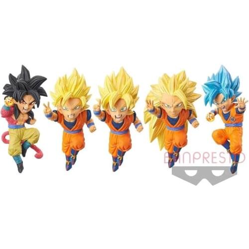 Bandai Original Genuine BANPRESTO WCF Dragon Ball Z Burst War 5th Anniversary Wukong Japanese Anime Toy Model Ornaments