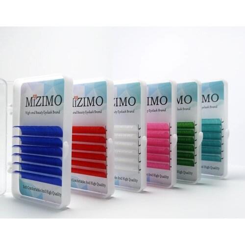 Free shipping farbe wimpern 0.07/0.1mm8-17mm white blau grün lila Rosa Rot Natürliche Weiche Persönlichkeit Wimpern Verlängerung