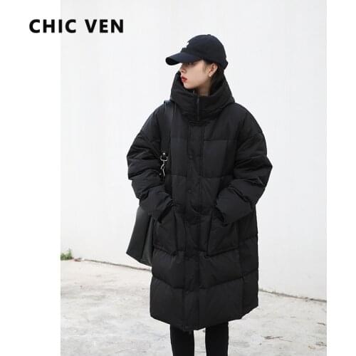 Женские белые куртки CHIC VEN China At AliExpress