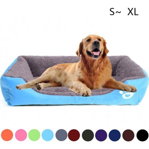 Pet Sofa Dog Beds Waterproof Bottom Soft Fleece Warm Cat Bed House Dog House Indoor Pet Dog Bed House for Small Medium Dogs Cats
