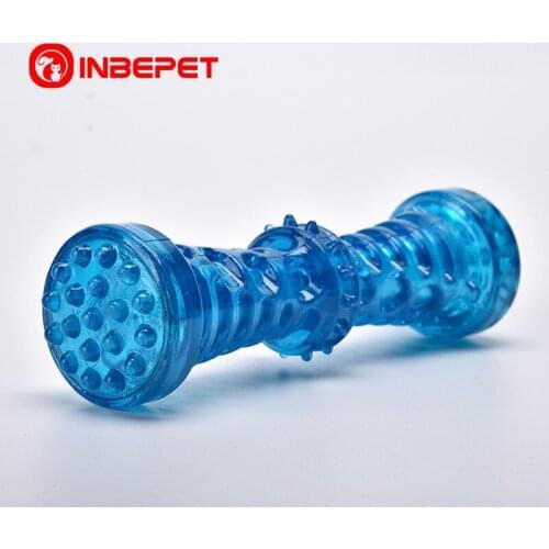 ZZSLHL TRP Dog Toys Rubber Pet Squeak Toys For Small Large Dogs Training Chew Toys Strong Bite-Resistant Dog Bone Rubber Pet Toy