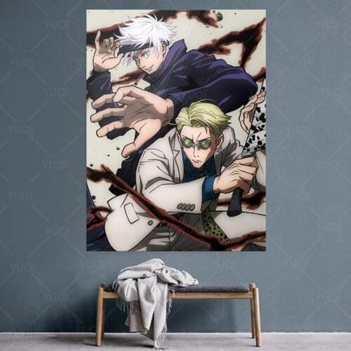 Kento Nanami Satoru Gojo Jujutsu Kaisen Anime Canvas Painting Wall Art Poster Print Picture Living Room Decoration Home Decor