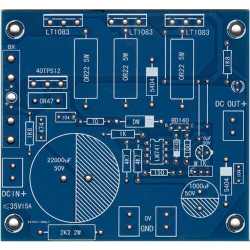 LT1083/LT1084/LM338 Parallel Linear Regulated Power Supply Bare PCB Board EL226