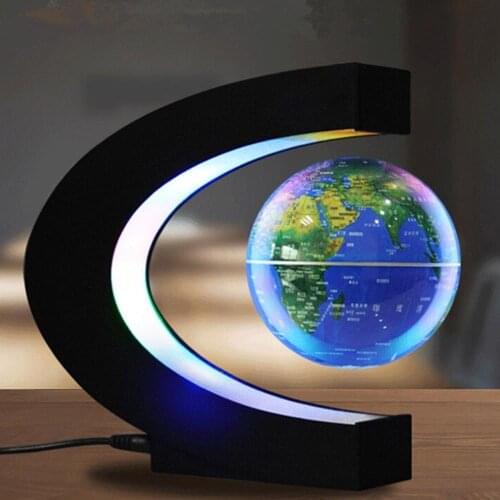 Multi-Color Changing Levitating Globe Magnetic Levitation Floating Globe World Map Educational Gifts for Teens / Adult / Seniors