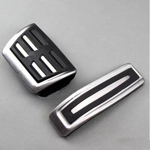 Stainless steel Car Pedal Pads Cover AT case For Audi Q7 SQ7 For VW Touareg
