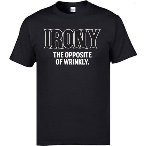 New Coming Irony Opposite Of Wrinkly Casual Top T-shirts O Neck Cotton Man Tops Shirts Tops Shirts Fall