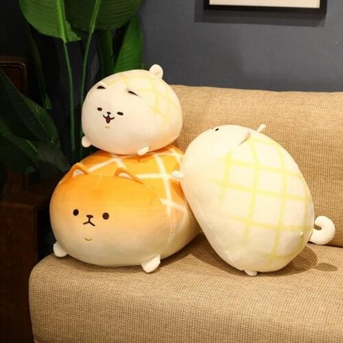 Adorable Corgi Doll Plush Toys Round Sleeping Pillow Ragdoll Round Roll Bread Shiba Dog Girls' Doll 30 cm 40cm Super Cute Gift