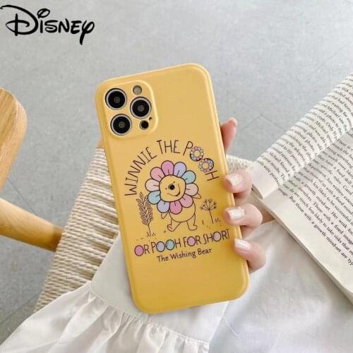 Disney Cartoon Cute Pooh Original Phone Case for iPhone 7/8P/X/XR/XS/XSMAX/11/12Pro/12min Phone Girls Case Cover