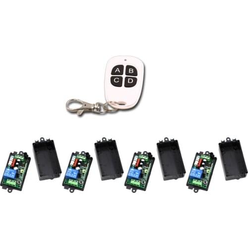 New AC110v AC110V 220V 1CH Radio Wireless Controller Remote Switch Teleswitch 4 Receiver with Transmitter Light Lamp LED ON/OFF