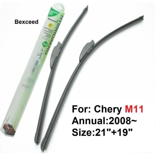 Flat Wiper Blade For Chery M11 21"+19" High Quality Bexceed of Car Windshield Windscreen