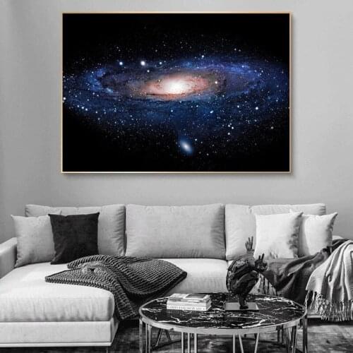 Scandinavian Style Galaxy Nebula Space Canvas Painting Astronomy Universe Clouds Living Room Starry Sky Star Home Decoration