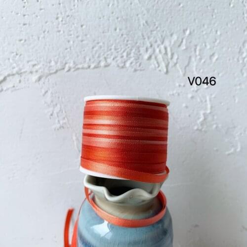 V046 A Roll Wholesale 2mm-36mm 100% Pure Silk Embroidery Ribbons Handcraft Supply Double Faced Thin Taffeta Silk Ribbon