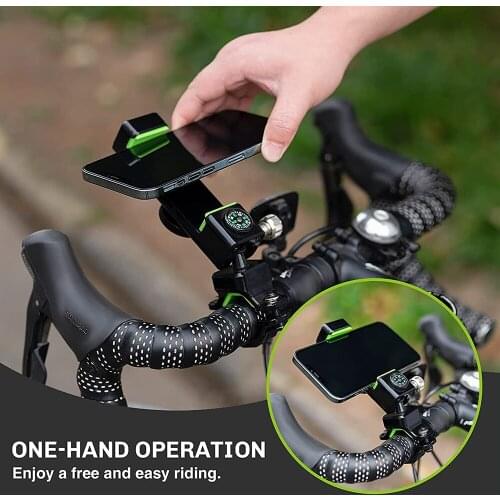 Bicycle Phone Holder Bike Motorcycle Handle phone Stand Rotate 360 Degrees Universal Phone Stent With Outdoor Lighting Compass