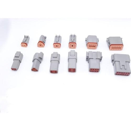 60 sets 6 models Deutsch DT06/DT04 2/3/4/6/8/12 Pin Engine/Gearbox waterproof electrical connector for car,bus,motor,truck