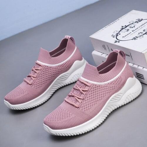 Womens casual sneakers with mesh trend running shoes