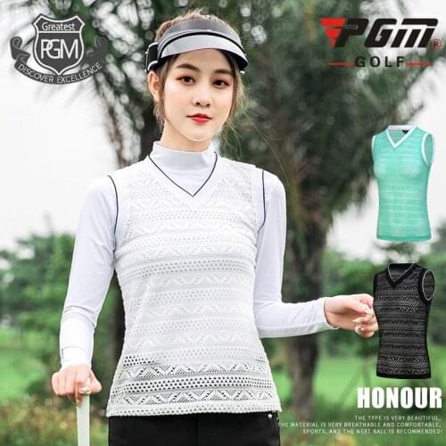 Women Sleeveless Golf Vest Tops Ladies Breathable Lace Mesh Waistcoat Spring Autumn V-neck Comfort Vest Tops D0779