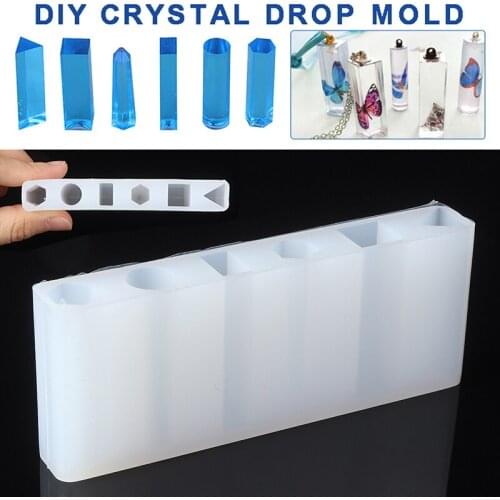 1 Set Flexible Liquid Silicone Mold Resin Jewelry Necklace Pendant Mould For DIY Craft Accessories Making Tool Mayitr