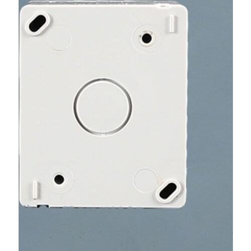 1pc Universal IP55 Waterproof Wall Socket Anti-UV Surface Mount Germany France Power Outlet for Outdoor Kitchen Bathroom