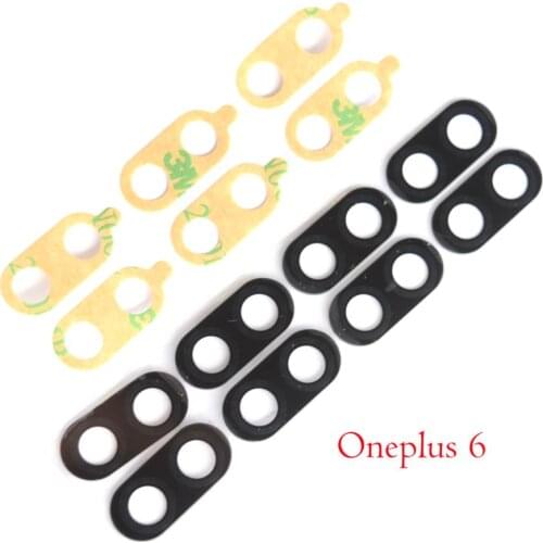2pcs AAA quality rear back camera glass lens for oneplus 6 /1+ 6