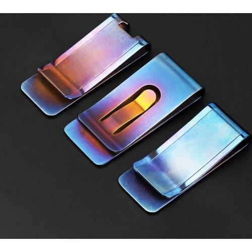 3 Style Blue Titanium Alloy Money Clip Pocket Tools Metal Money Holder With Bottle Opener EDC For Outdoor Camping