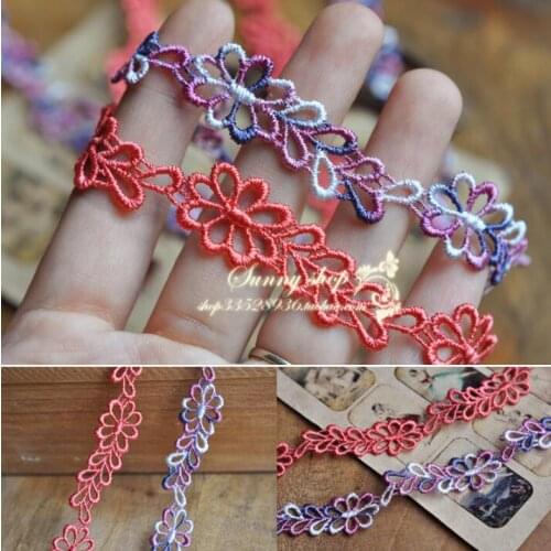 5 Meters Water Soluble Sewing Supplies Crafts Lace Trim Polyester Wedding Embroidered Diy Handmade Patchwork Lace Ribbon