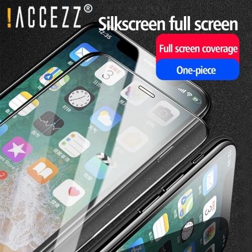 !ACCEZZ Protective Glass Full Cover Tempered Glass HD Anti-fingerprint Film For iPhone 12 Mini Pro Max 9H Screen Protector Glass