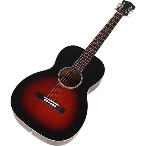 38 inch spruce top acoustic guitar full size design western guitar matte finish 6 string folk guitar sunburst and natural color